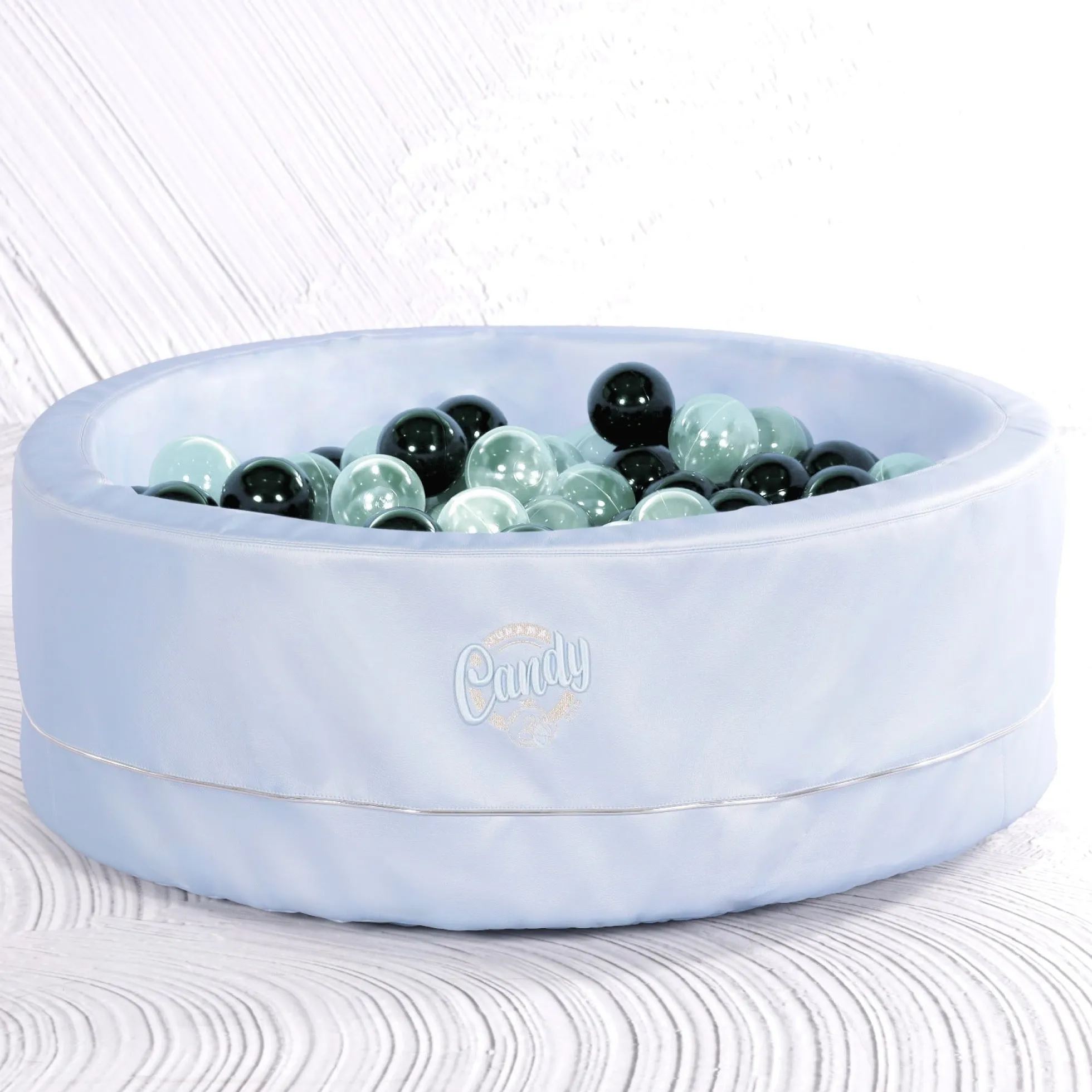 Piscina De Bolas Polipiel Candy Azul Claro