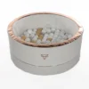 Piscina De Bolas Polipiel Con 200 Pelotas_blanco