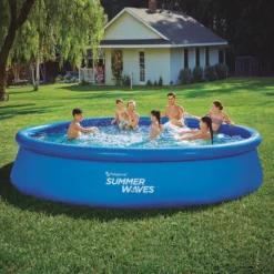 Piscina hinchable circular - 457x84 cm - con depuradora - 9.085 Litros