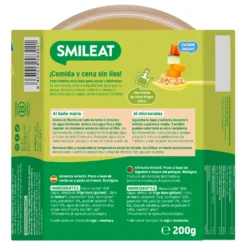 Platito Macarrones con Verduras de la Huerta ECO (a partir de 15 meses) Smileat 200g
