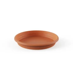 Plato maceta terra color terracota D 20 x 2,8