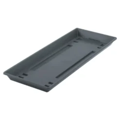 Plato Para Maceta Rectangular, 50 Cm, Antracita