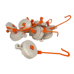 Poleas Tipo Yo-yo Farmx (10 Uds) – Soporte Retráctil Para Ramas De Plantas En Invernadero