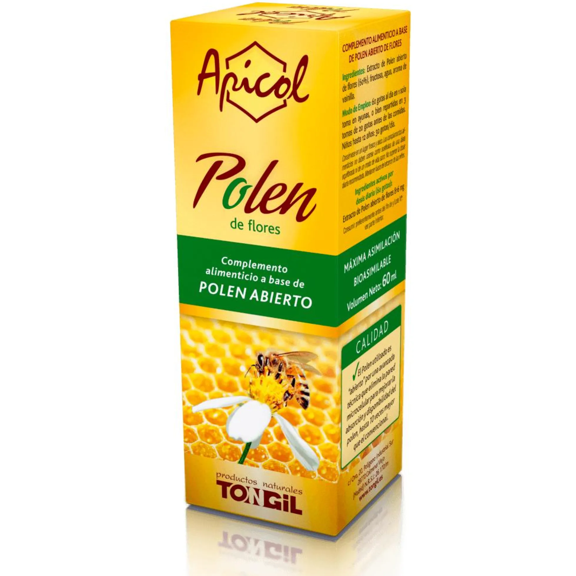 Polen abierto Apicol Tongil 60 ml