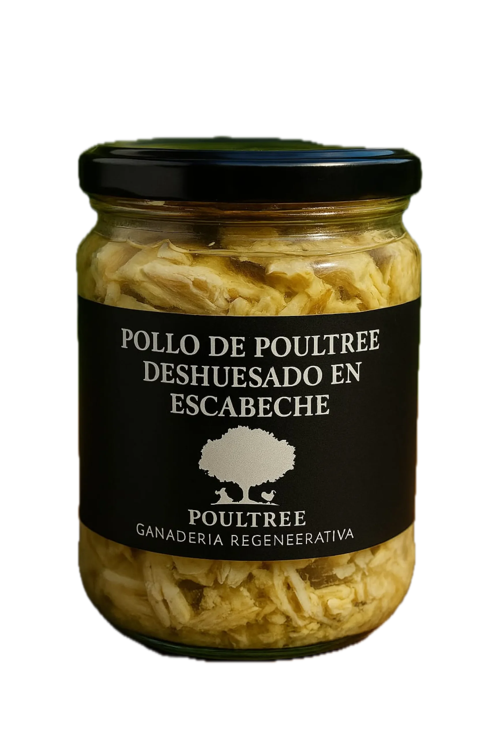 Pollo De Poultree Desmigado En Escabeche. Bote De 420 gr.