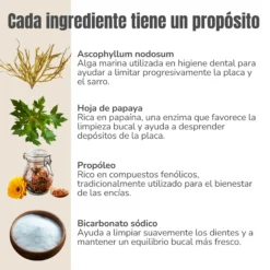 Polvo dental natural para perros y gatos – Limpieza dental, sarro y mal aliento – 100 g