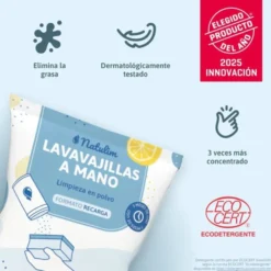 Polvo Lavavajillas a mano Pack (bote + refill) limón Natulim