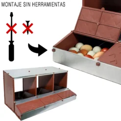 Ponedero San Antón De 3 Huecos - Permite Recoger Un Mayor Número De Huevos