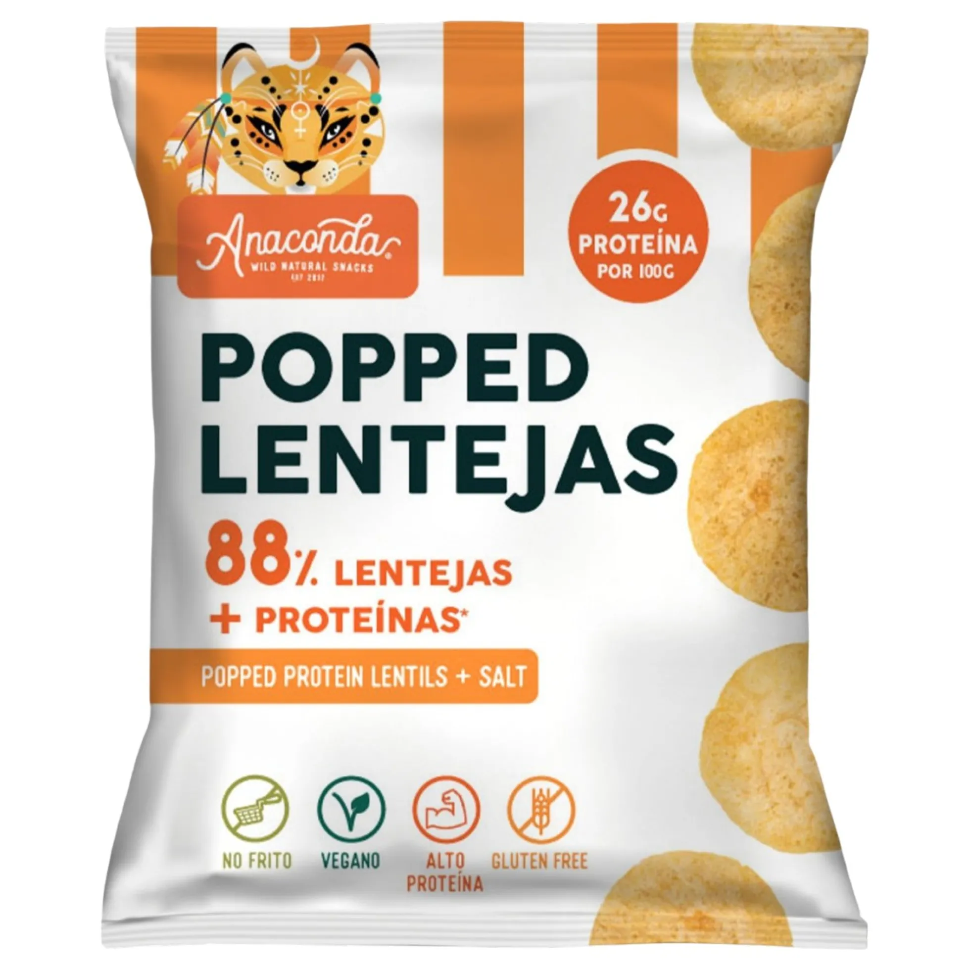 Popped de Lentejas Anaconda 85g