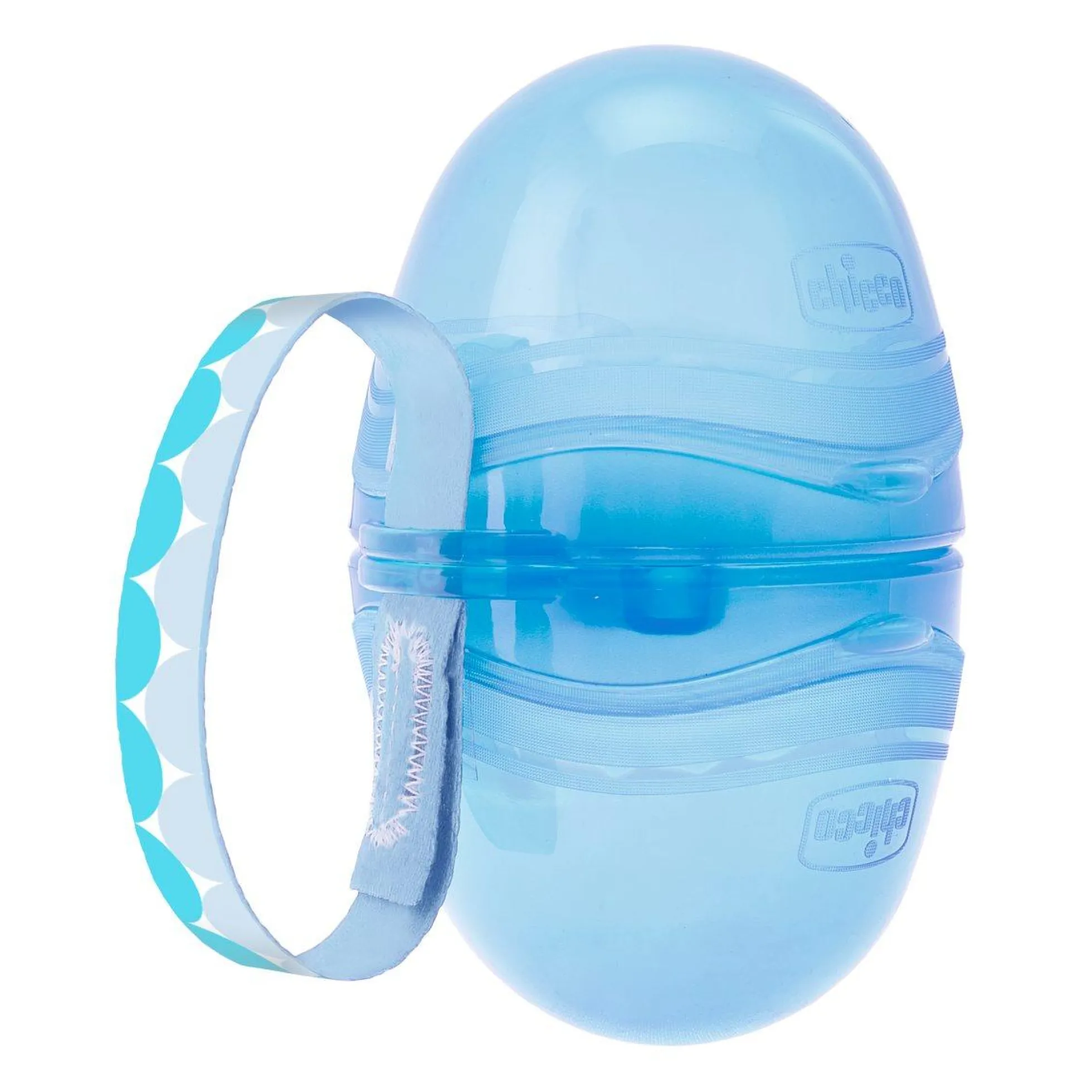 Portachupetes doble Chicco azul