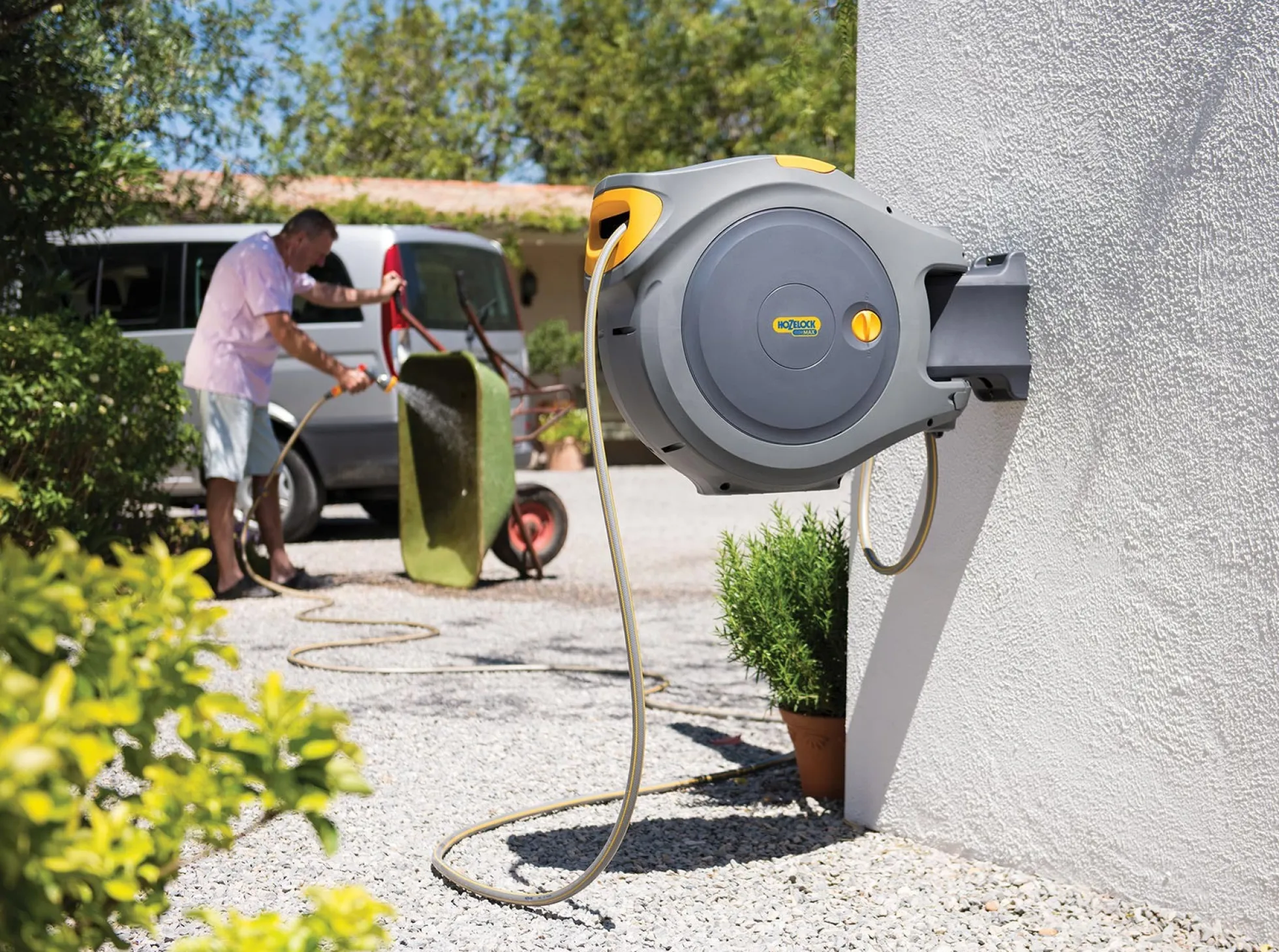 Portamangueras automático AutoReel Flowmax 30 m Hozelock