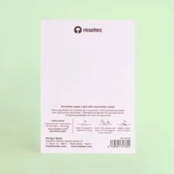 Postal Plantable Camping Semillas de Manzanilla | Papel de Algodón Reciclado | Regalo Original - Resetea