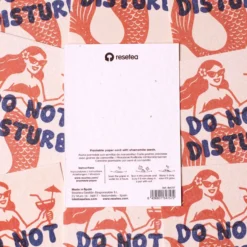 Postal Plantable Do Not Disturb Semillas de Manzanilla | Papel de Algodón Reciclado | Regalo Original - Resetea