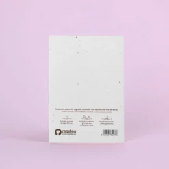 Postal Plantable Felicidades – Papel de Algodón Reciclado con Semillas de Flores - Resetea