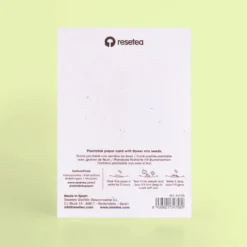Postal Plantable Picnic Semillas de Flores | Papel de Algodón Reciclado | Regalo Original - Resetea