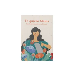 Postal Plantable Te Quiero Mamá con Semillas de Flor de Aliso – Detalle Original - Resetea