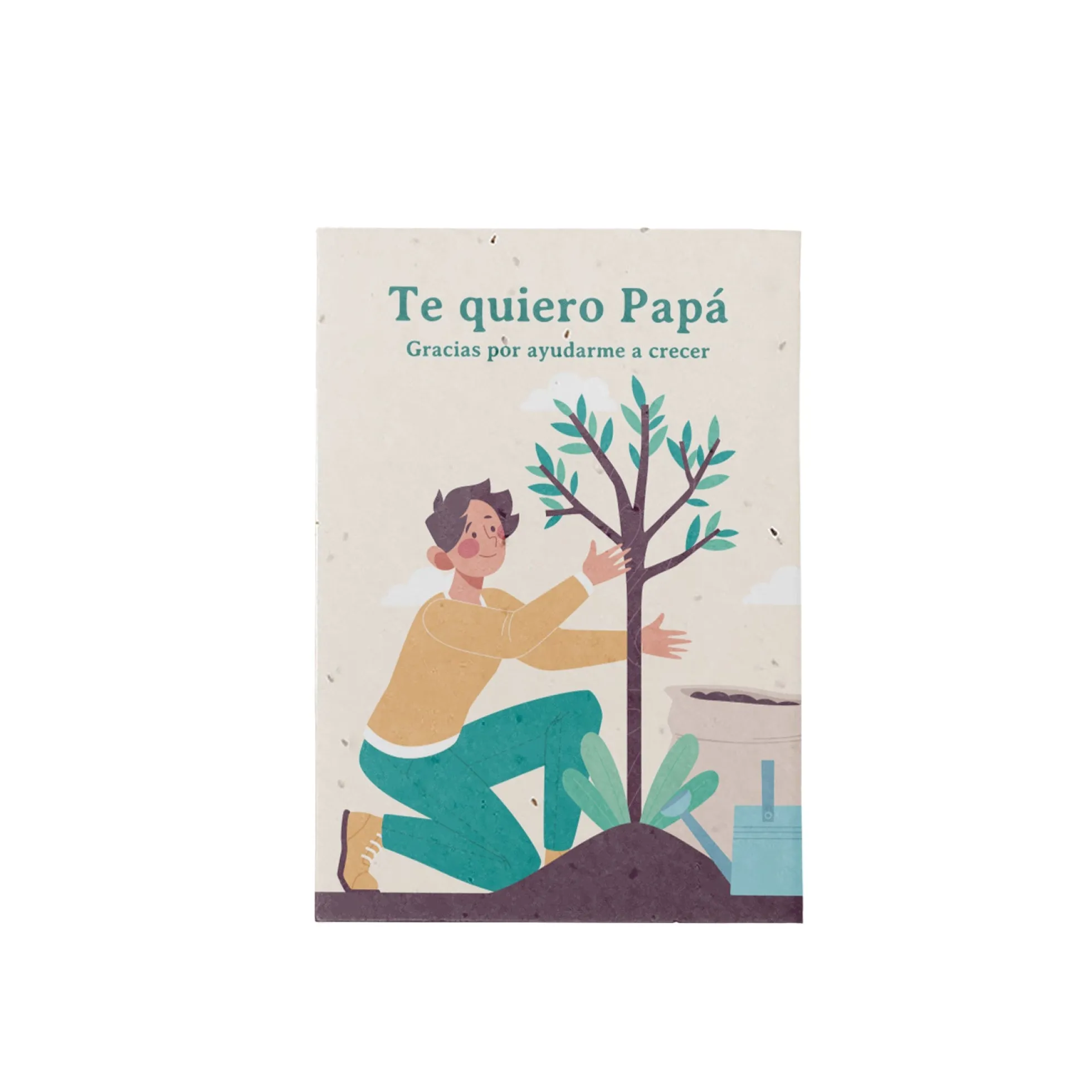 Postal Plantable Te Quiero Papá con Semillas de Manzanilla – Detalle Original con Amor - Resetea