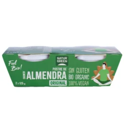 Postre de Almendra Vanilla NaturGreen, 2 X 125 g
