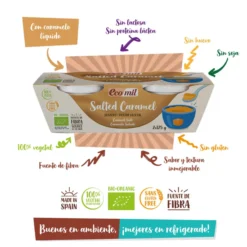 Postre Salted Caramel Bio Ecomil 2 uds de 125 g