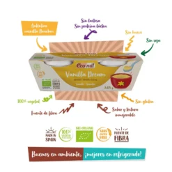 Postre Vainilla Dream Bio Ecomil 2 uds de 125 g