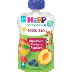 Pouch de Melocotón, Manzana y Frutos del bosque Bio +4 meses HiPP 100 g