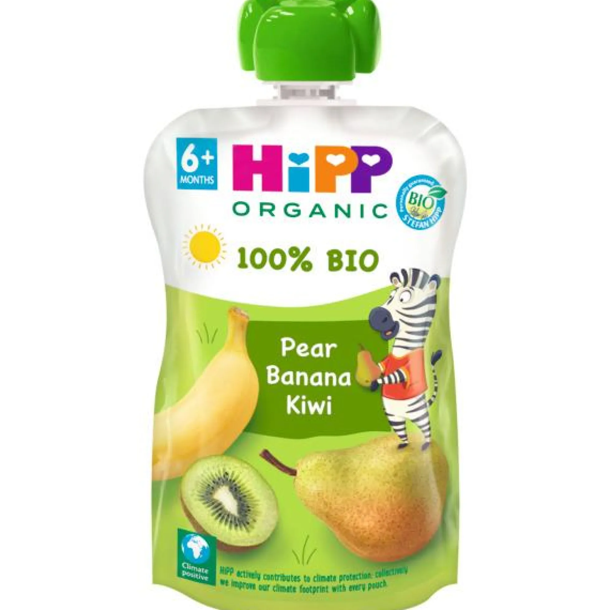 Pouch de Pera, Plátano y Kiwi Bio +6 meses HiPP 100 g