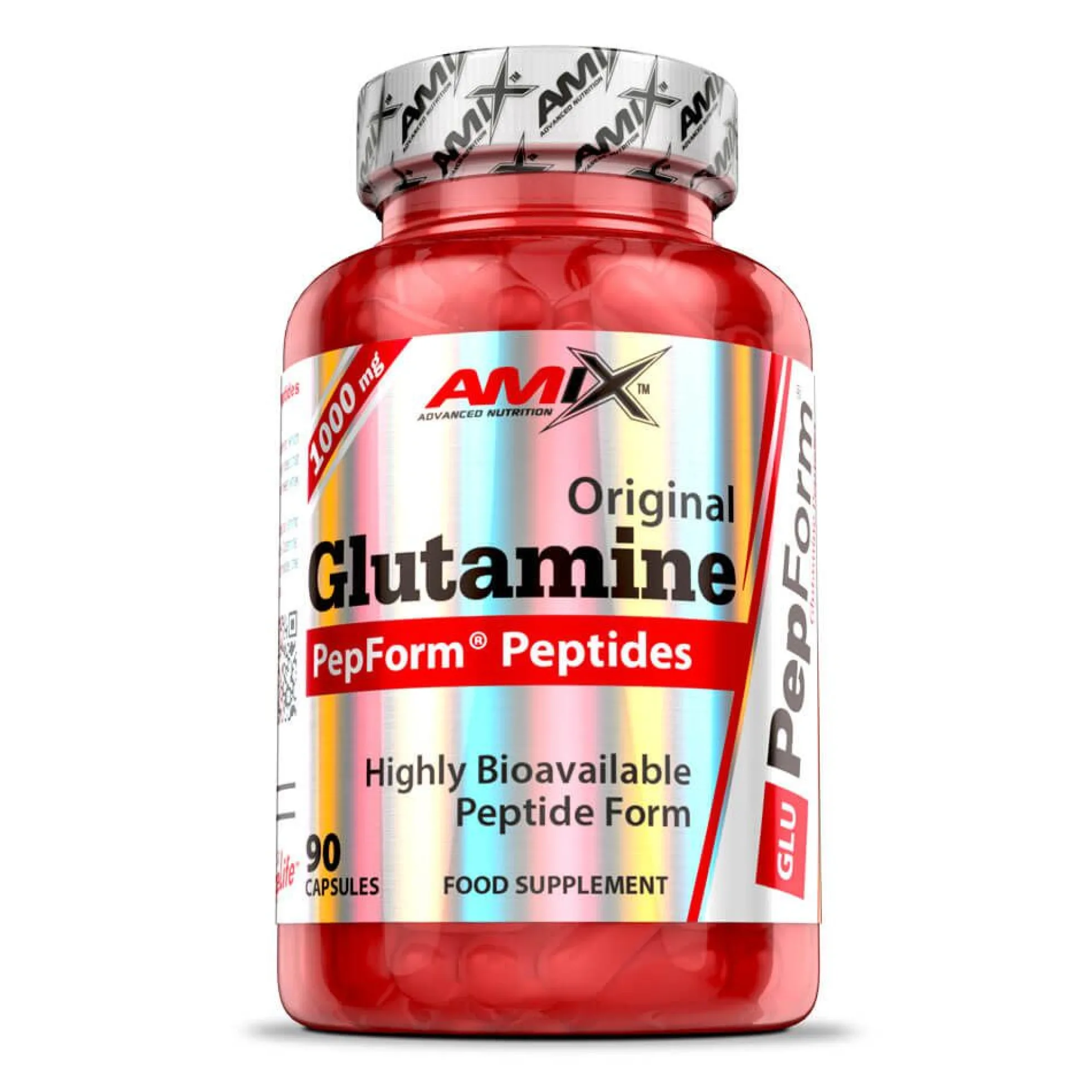 Péptidos De Glutamina Pepform - 90 Cápsulas - Glutamina - Amix Nutrition