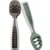 Pre Cucharas para bébe + 6 meses NumNum pack 2 uds Gris y Verde