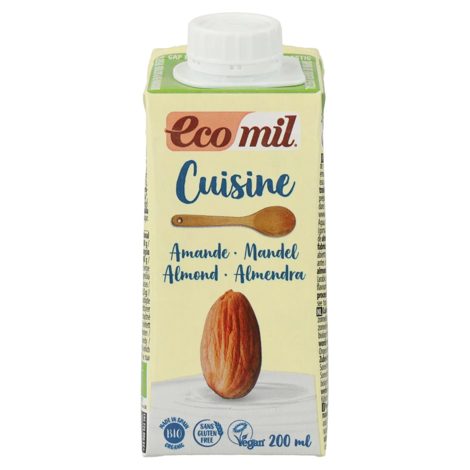 Preparado culinario Cuisine Almendra Ecomil 500 ml