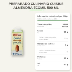 Preparado culinario Cuisine Almendra Ecomil 500 ml
