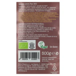 Preparado de Harinas Sin Gluten BIO para hacer Pan Biovitagral 500 g