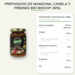 Preparado de Manzana, Canela y Piñones BIO Biocop 265g