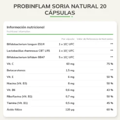 Probinflam Soria Natural 20 cápsulas