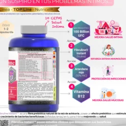 Probione Femme Probióticos Flora Íntima 100 mil M UFC Nutricel 60 cápsulas