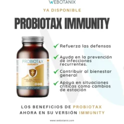 Probiotax Immunity Defensas WeBotanix 45 cápsulas