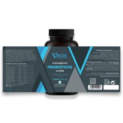 Probióticos 75 Billones Ufc Vecos 60 Cápsulas | Flora Intestinal Y Digestión | 15 Cepas + Saccharomyces