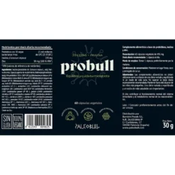 Probull probiótico de 30 cepas Paleobull 60 cápsulas
