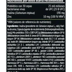 Probull probiótico de 30 cepas Paleobull 60 cápsulas