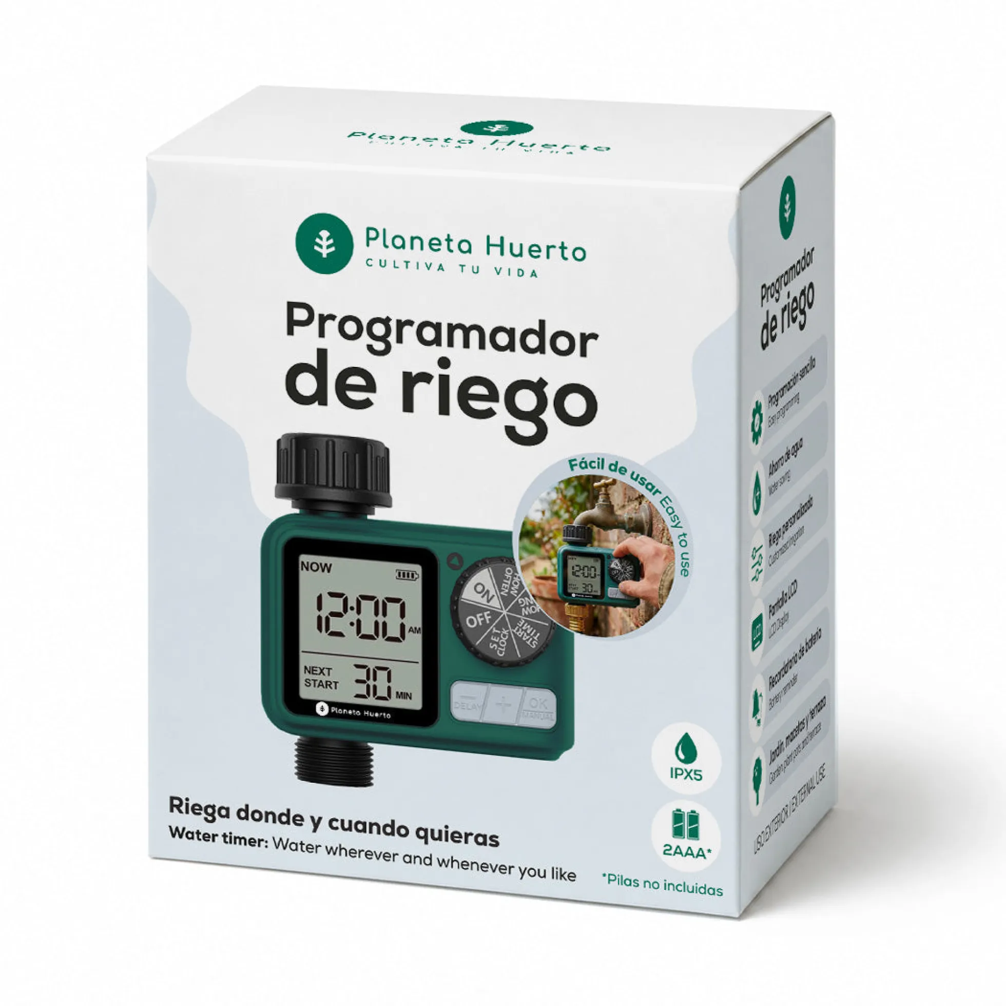 Programador de Riego Digital Planeta Huerto
