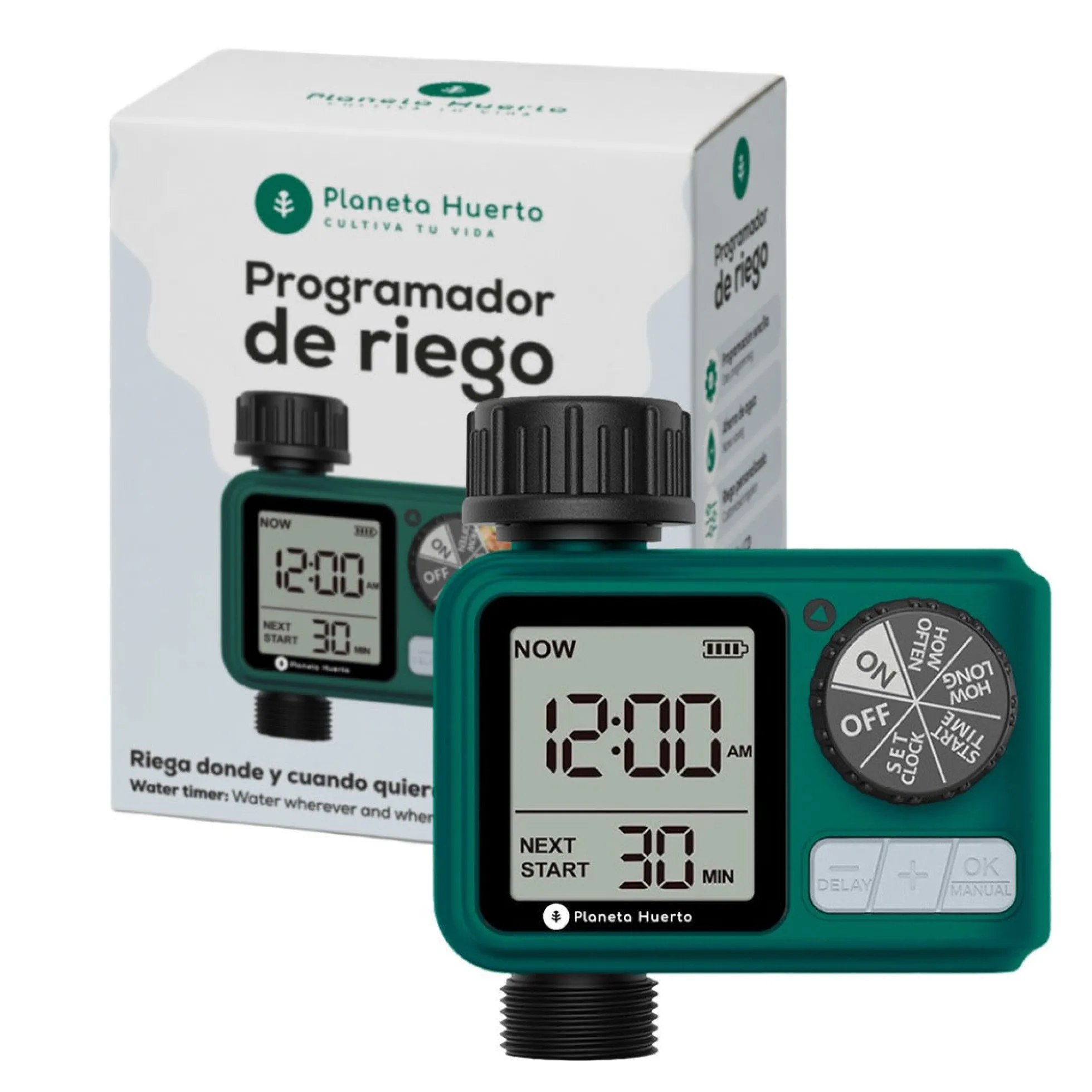 Programador de Riego Digital Planeta Huerto