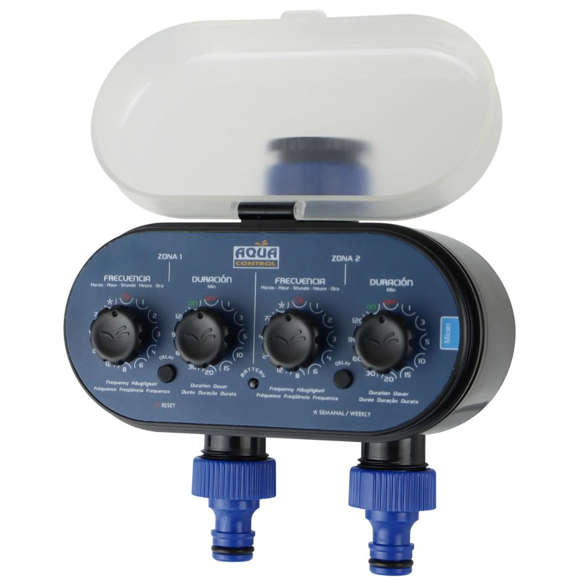 Programador de riego doble salida Aquacontrol