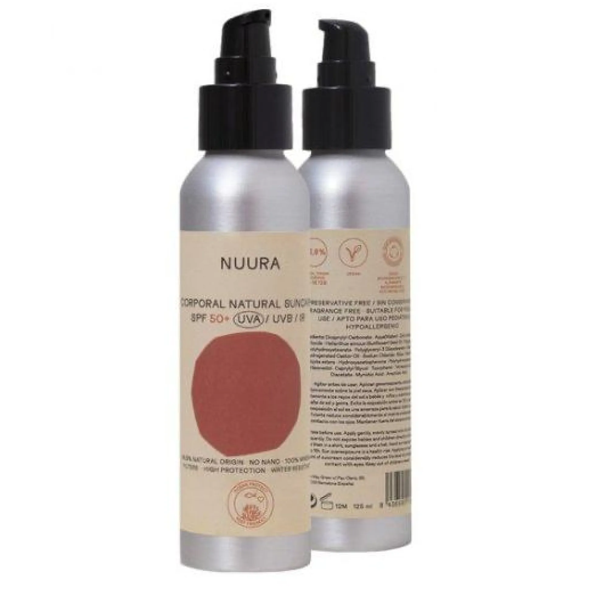 Protector Solar Corporal SPF50 Nuura 125 ml