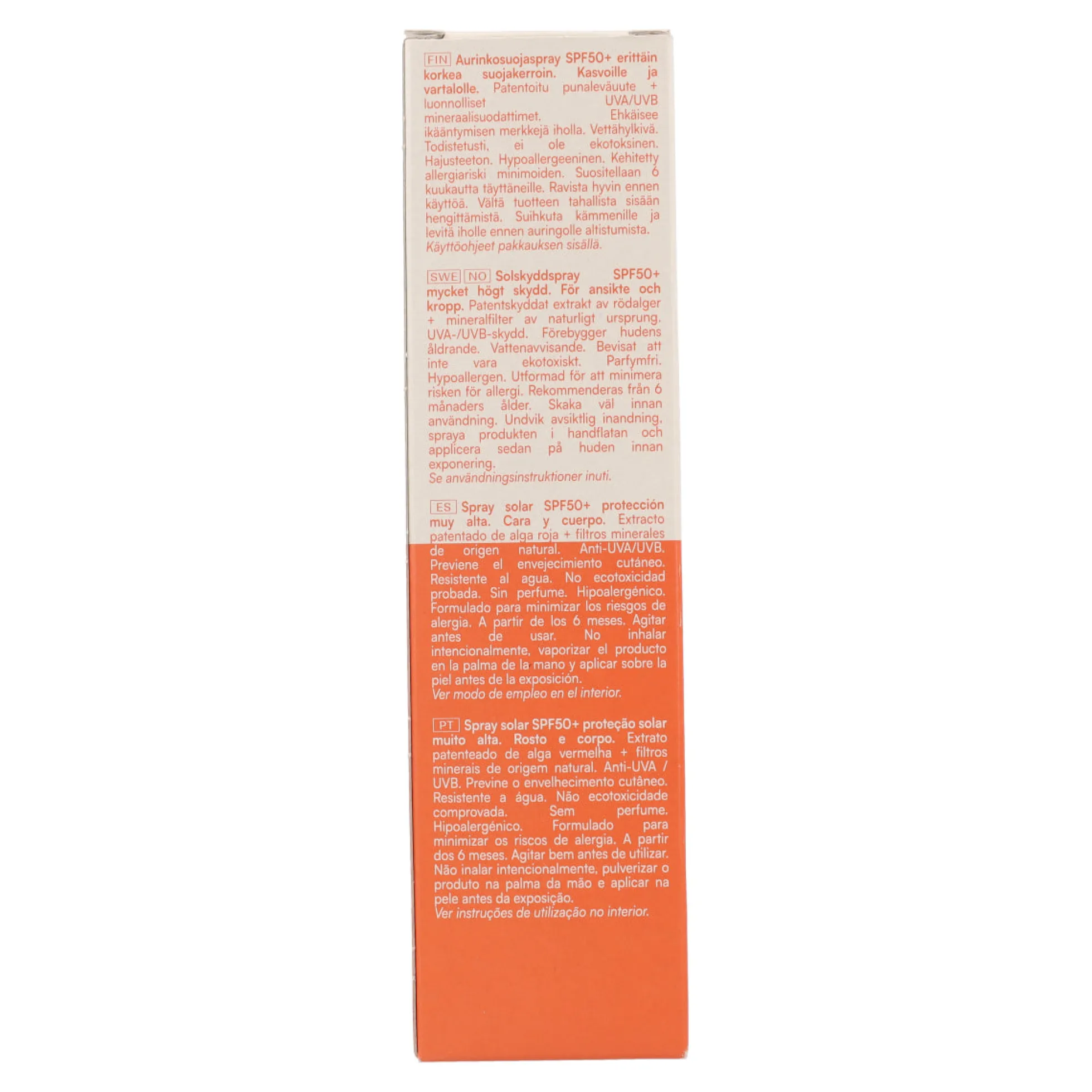 Protector Solar en Spray Cara & Cuerpo SPF 50 Alga Maris 100 ml