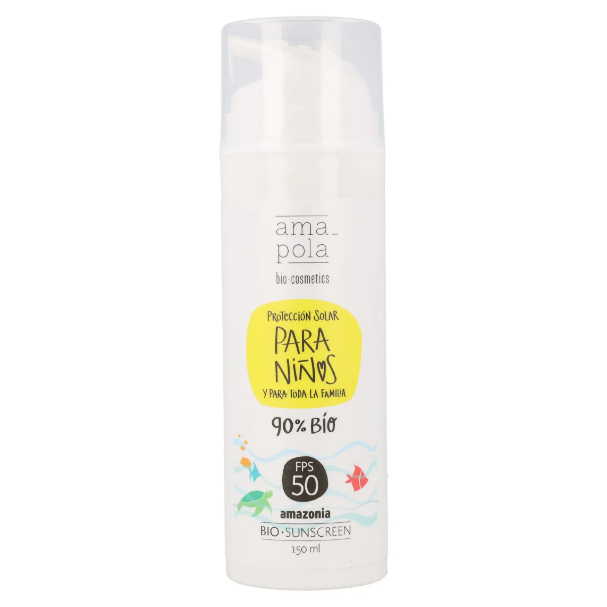 Protector solar infantil SPF 50 Amazonia Amapola 150 ml
