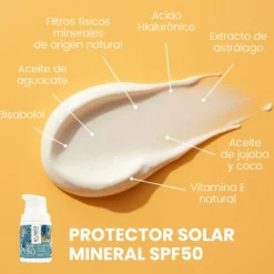 Protector Solar Mineral Spf50 – Alta Protección Natural Uvb + Uva + Hev KUMUI 50ml
