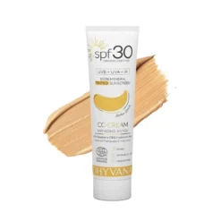 Protector Solar 100% Natural Mineral con Color SPF 30 Amber Honey Dhyvana