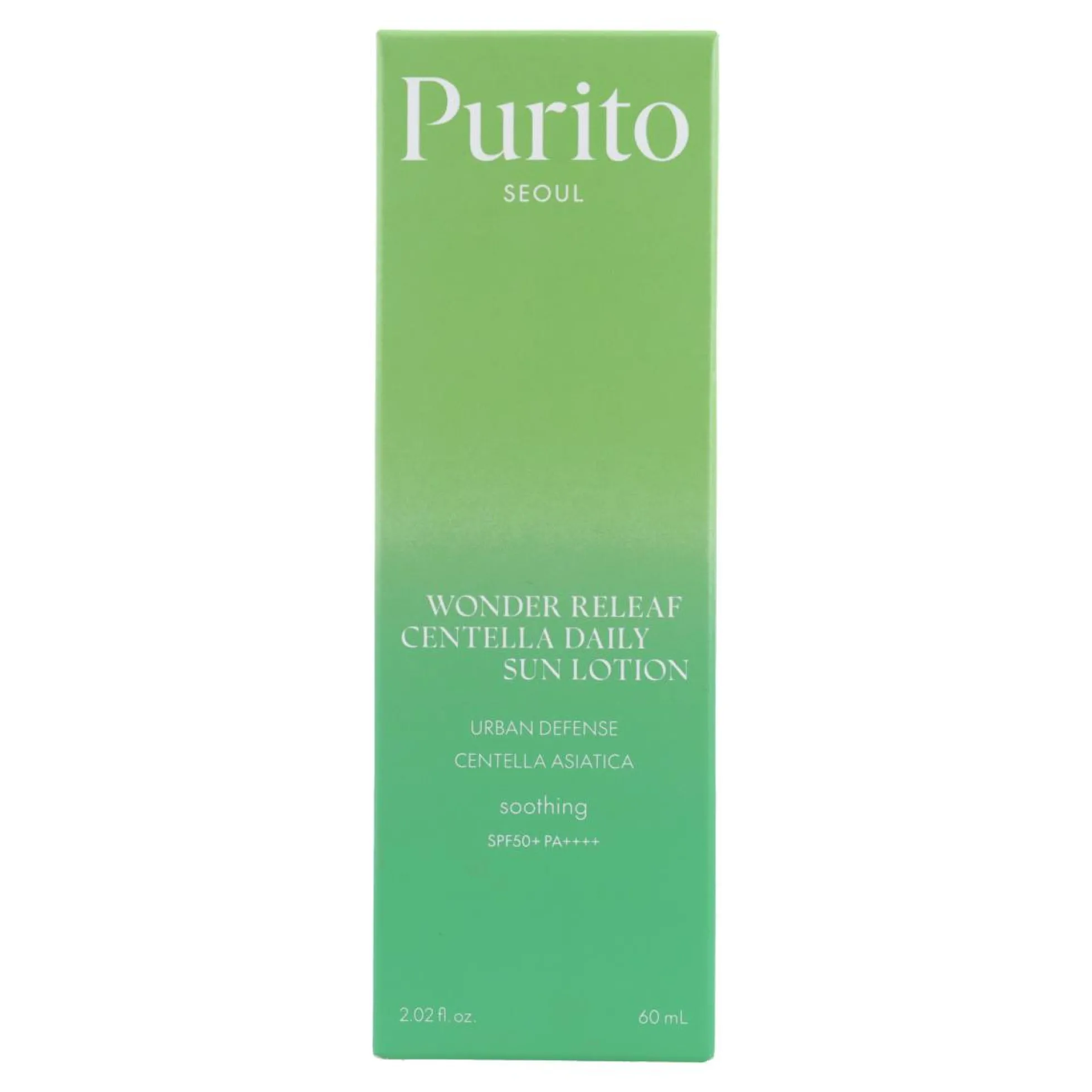 Protector solar Wonder Releaf Centella Daily Sun Lotion SPF50+ PA++++ Purito Seoul 60 ml