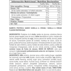 Protein Bar (barrita De Proteína) - 40g - Vainilla - Snack Proteíco - Masmusculo