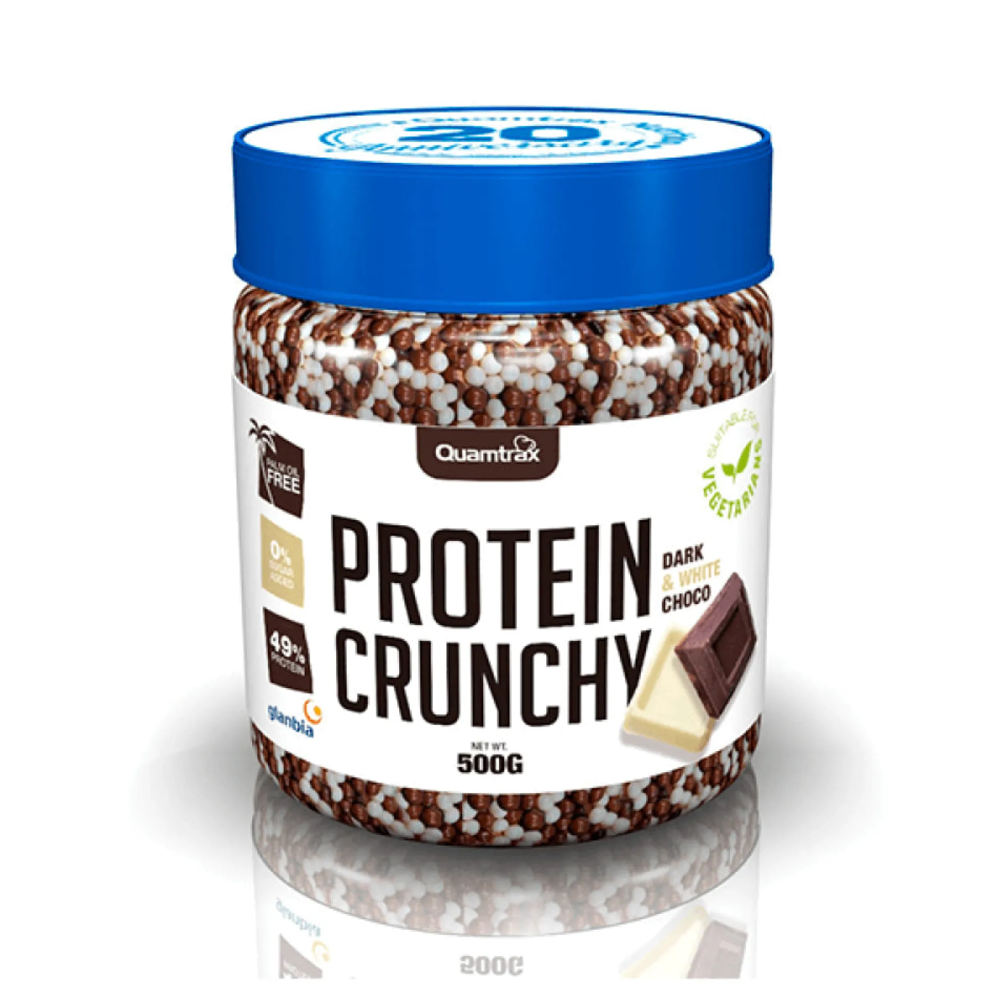Protein Crunchy 500 Gr Chocolate Negro Y Blanco