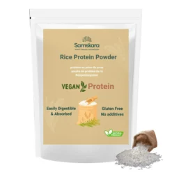 Proteína De Arroz Blanco - 500g | Proteína Vegetal En Polvo Vegana Para Batidos Y Repostería, Sin Azúcares Añadidos